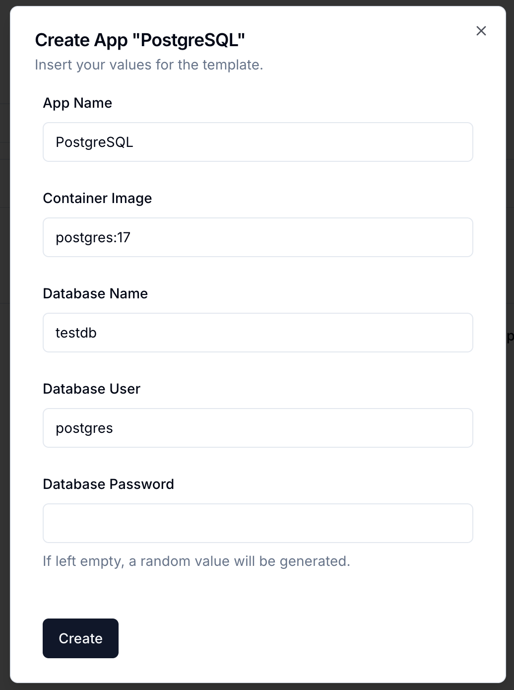 QuickStack App Settings